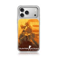 CSGO tactical soldier art iPhone 17 Pro Max Electroplated Silver Case1