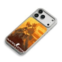 CSGO tactical soldier art iPhone 17 Pro Max Electroplated Silver Case2