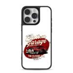 Custom garage red hot rod art Phone Case for iPhone 11-17 & Samsung Galaxy S24-S26
