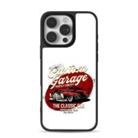 Custom garage red hot rod art Phone Case for iPhone 11-17 & Samsung Galaxy S24-S26