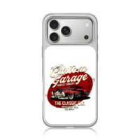 Custom garage red hot rod art iPhone 17 Pro Max Electroplated Silver Case1