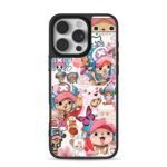Cute One Piece Chopper pink collage Phone Case for iPhone 11-17 & Samsung Galaxy S24-S26
