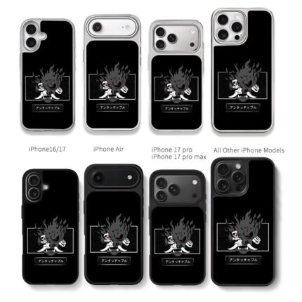 Cyber samurai oni mask red eye Chris Brown Phone Case Black Electroplated Silver For Iphone 11 To 17