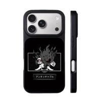 Cyber samurai oni mask red eye iPhone 17 Pro Max Black Case