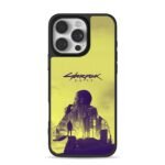 Cyberpunk 2077 man city art iPhone 16 Pro Max Black Case