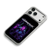 Cyberpunk 2077 pixel armed man iPhone 17 Pro Max Electroplated Silver Case2