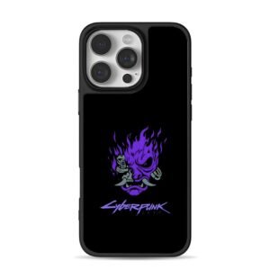 Cyberpunk 2077 purple oni mask Phone Case for iPhone 11-17 & Samsung Galaxy S24-S26
