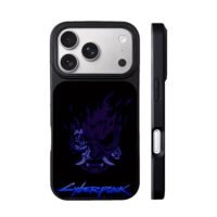 Cyberpunk 2077 samurai skull iPhone 17 Pro Max Black Case