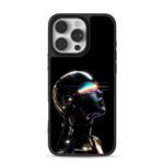 Cyberpunk android neon visor Phone Case for iPhone 11-17 & Samsung Galaxy S24-S26