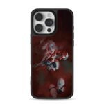 Cyberpunk vampire girl dark gun art Phone Case for iPhone 11-17 & Samsung Galaxy S24-S26