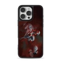 Cyberpunk vampire girl dark gun art Phone Case for iPhone 11-17 & Samsung Galaxy S24-S26