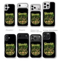 Cypress Hill skull weed art Chris Brown Phone Case Black Electroplated Silver For Iphone 11 To 17