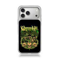 Cypress Hill skull weed art iPhone 17 Pro Max Electroplated Silver Case1