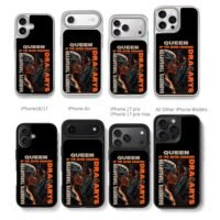 Daenerys Targaryen and dragon Chris Brown Phone Case Black Electroplated Silver For Iphone 11 To 17