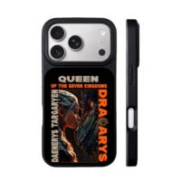 Daenerys Targaryen and dragon iPhone 17 Pro Max Black Case