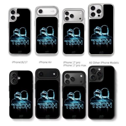 Daft Punk Tron Neon Helmet Art Chris Brown Phone Case Black Electroplated Silver For Iphone 11 To 17