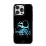 Daft Punk Tron Neon Helmet Art iPhone 16 Pro Max Black Case