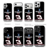 Dale Earnhardt 3 Goodwrench GM Chris Brown Phone Case Black Electroplated Silver For Iphone 11 To 17