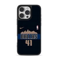 Dallas 41 NBA Nike city skyline Phone Case for iPhone 11-17 & Samsung Galaxy S24-S26