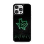 Dallas Stars neon Texas skyline art Phone Case for iPhone 11-17 & Samsung Galaxy S24-S26