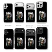 Damn It girl wave collage art Chris Brown Phone Case Black Electroplated Silver For Iphone 11 To 17