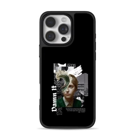 Damn It girl wave collage art iPhone 16 Pro Max Black Case