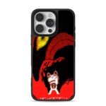 Dandadan anime cat red monster iPhone 16 Pro Max Black Case