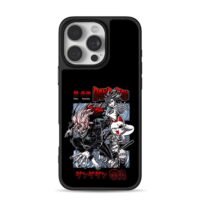 Dandadan anime chars lucky cat iPhone 16 Pro Max Black Case