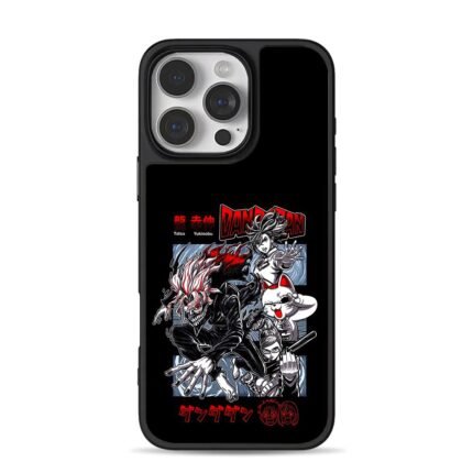 Dandadan anime chars lucky cat iPhone 16 Pro Max Black Case
