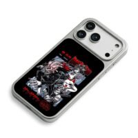 Dandadan anime chars lucky cat iPhone 17 Pro Max Electroplated Silver Case2