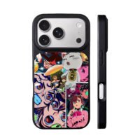 Dandadan anime lucky cat art iPhone 17 Pro Max Black Case
