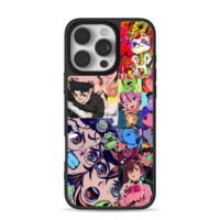 Dandadan character cat collage Phone Case for iPhone 11-17 & Samsung Galaxy S24-S26