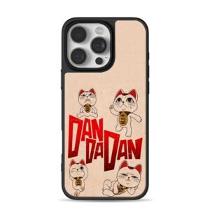 Dandadan four maneki neko cats Phone Case for iPhone 11-17 & Samsung Galaxy S24-S26