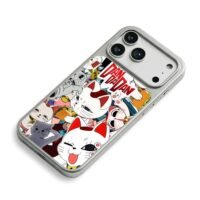 DanDaDan lucky cats collage Phone Case for iPhone 11-17 & Samsung Galaxy S24-S26 - Image 5