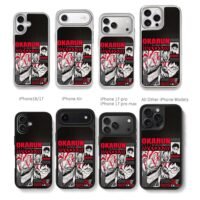 Dandadan Okarun Takakura art Chris Brown Phone Case Black Electroplated Silver For Iphone 11 To 17