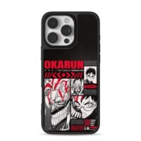 Dandadan Okarun Takakura art iPhone 16 Pro Max Black Case