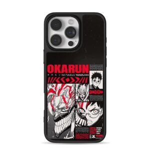 Dandadan Okarun Takakura art iPhone 16 Pro Max Black Case