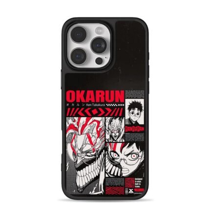 Dandadan Okarun Takakura art iPhone 16 Pro Max Black Case