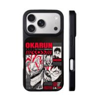 Dandadan Okarun Takakura art iPhone 17 Pro Max Black Case