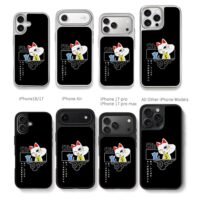 Dandadan Turbo Baba cats Chris Brown Phone Case Black Electroplated Silver For Iphone 11 To 17