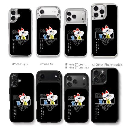 Dandadan Turbo Baba cats Chris Brown Phone Case Black Electroplated Silver For Iphone 11 To 17