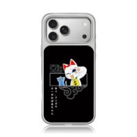 Dandadan Turbo Baba cats iPhone 17 Pro Max Electroplated Silver Case1