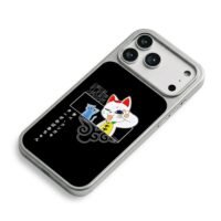 Dandadan Turbo Baba cats iPhone 17 Pro Max Electroplated Silver Case2