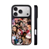 Danielle NewJeans sticker collage iPhone 17 Pro Max Black Case