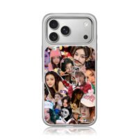 Danielle NewJeans sticker collage iPhone 17 Pro Max Electroplated Silver Case1