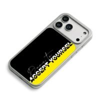 Dare To Accept Yourself Black Yellow Split Phone Case for iPhone 11-17 & Samsung Galaxy S24-S26 - Image 5