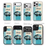 Dare to explore camper dog art Chris Brown Phone Case Black Electroplated Silver For Iphone 11 To 17