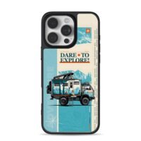 Dare to explore camper dog art Phone Case for iPhone 11-17 & Samsung Galaxy S24-S26