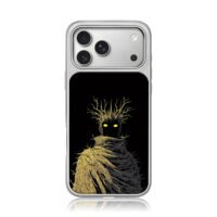 Dark branch king yellow eyes iPhone 17 Pro Max Electroplated Silver Case1