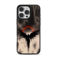 Dark fallen angel red eclipse Phone Case for iPhone 11-17 & Samsung Galaxy S24-S26